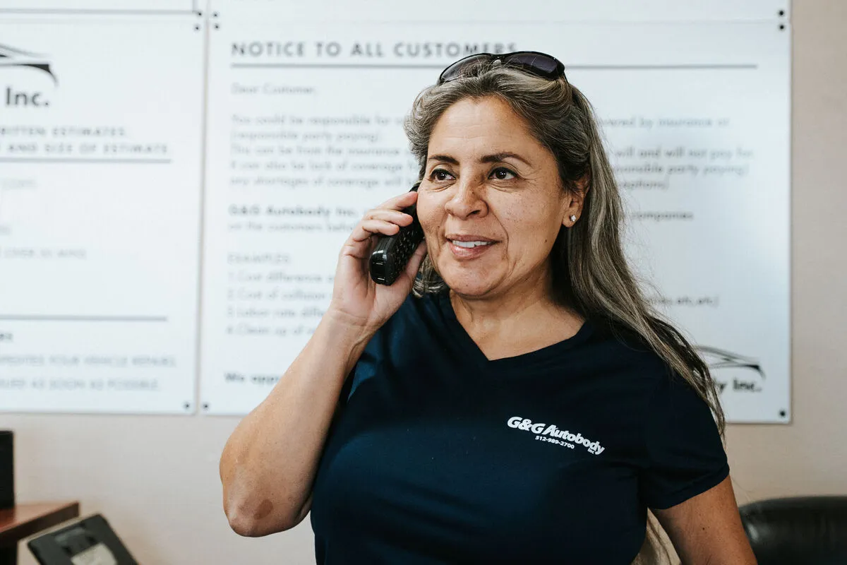 Customer vehicle after full collision repair